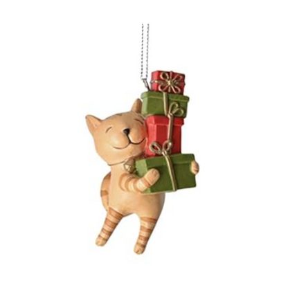 Christmas Cat Ornament, Assorted Kitties-sold separately