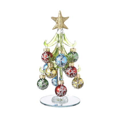 Glass Christmas Tree With Ornaments-Assorted Styles, sold separately