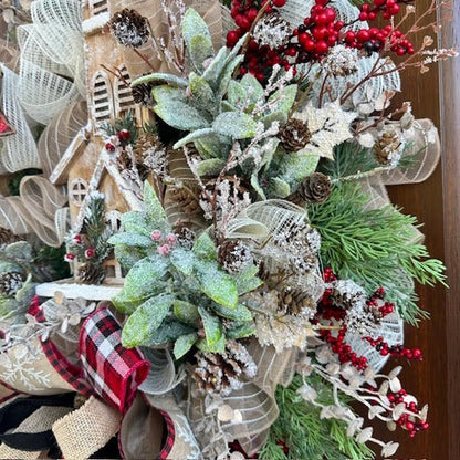 Rustic Church Wreath-Custom Design, Handmade