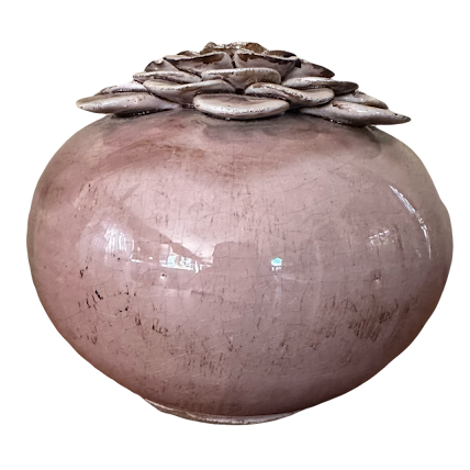 Ciinter II Gloss Blush Ceramic Vase