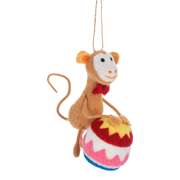 Handcrafted Circus Animal Ornament-Assorted, each sold separately