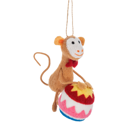 Handcrafted Circus Animal Ornament-Assorted, each sold separately
