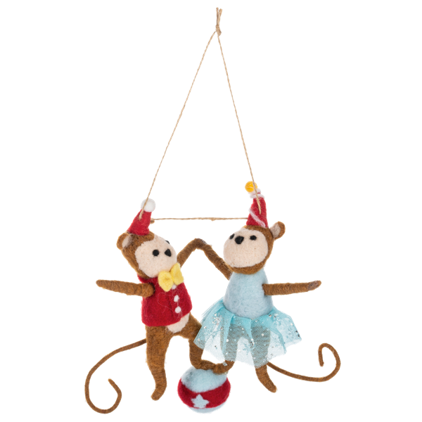 Handcrafted Circus Animal Ornament-Assorted, each sold separately