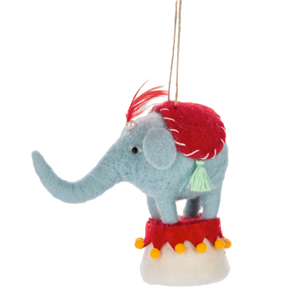 Handcrafted Circus Animals Ornament-Assorted, each sold separately