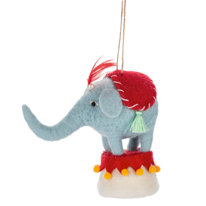 Handcrafted Circus Animals Ornament-Assorted, each sold separately