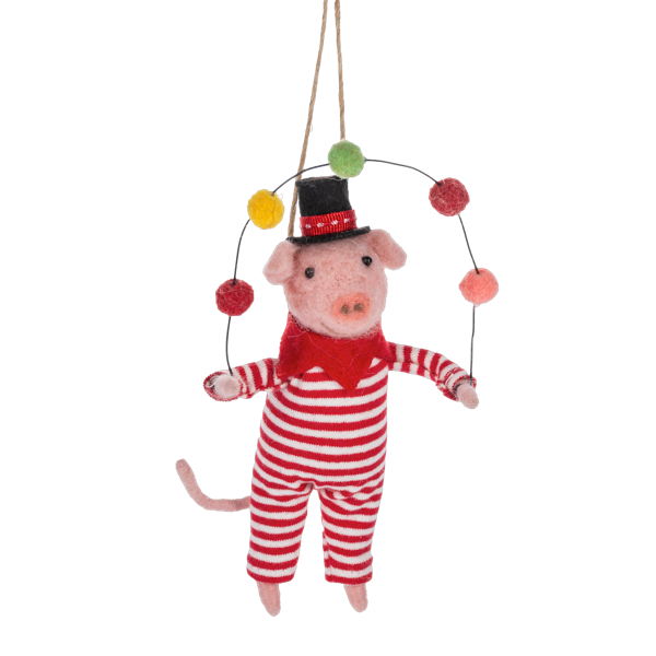 Handcrafted Circus Animals Ornament-Assorted, each sold separately