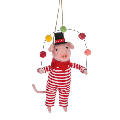 Handcrafted Circus Animals Ornament-Assorted, each sold separately
