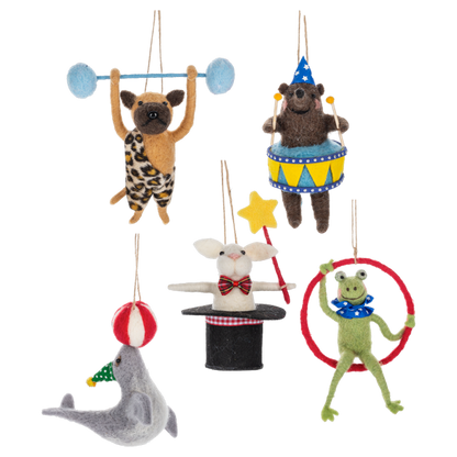 Handcrafted Circus Performer Ornaments-Assorted, each sold separately