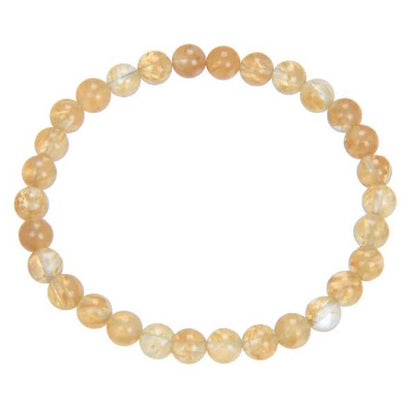 Citrine Quartz Stone Stretch Bracelet