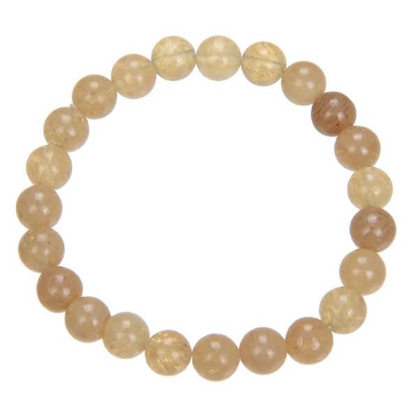 Citrine Quartz Stone Stretch Bracelet