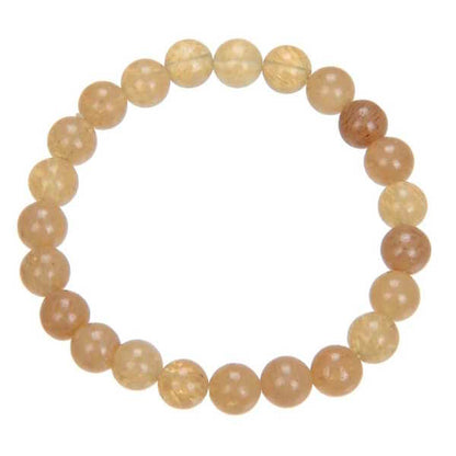 Citrine Quartz Stone Stretch Bracelet