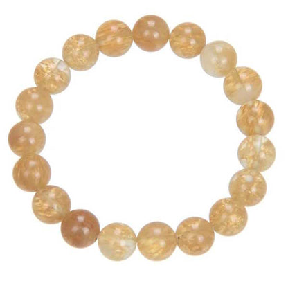 Citrine Quartz Stone Stretch Bracelet