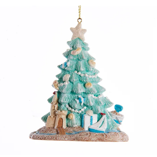 Coastal Beach Christmas Tree Ornament