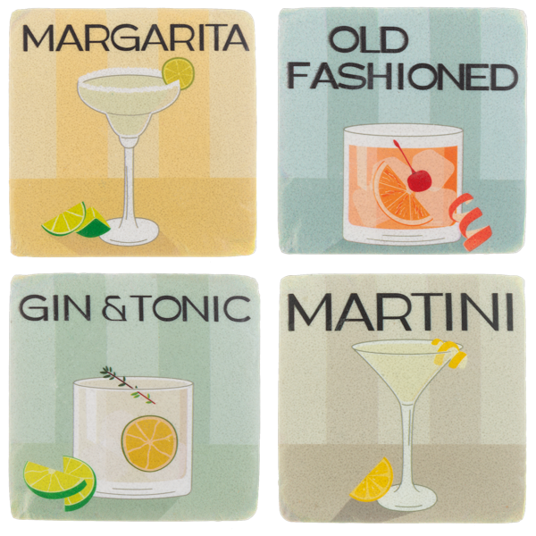 Cocktail Coasters-Set of 4