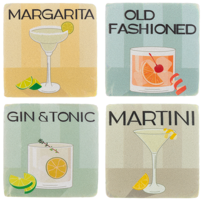 Cocktail Coasters-Set of 4