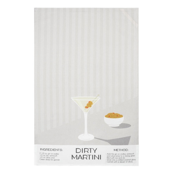 Cocktail Recipe Tea Towel-Assorted, each sold separately