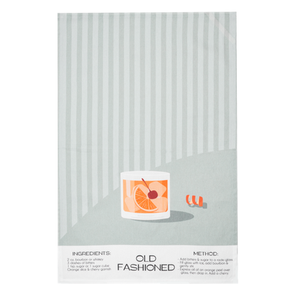 Cocktail Recipe Tea Towel-Assorted, each sold separately
