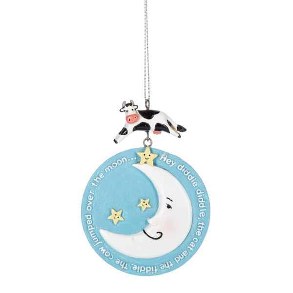 Cow Over The Moon Ornament-Hey Diddle Diddle