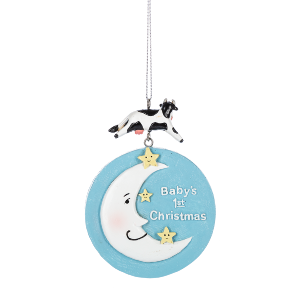 Cow Over The Moon Ornament-Hey Diddle Diddle