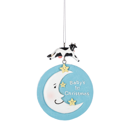 Cow Over The Moon Ornament-Hey Diddle Diddle