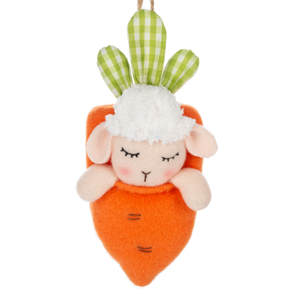 Cozy Carrot Easter Ornament-Assorted, each sold seperatley