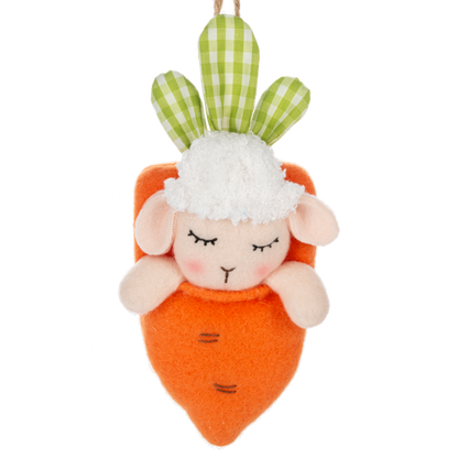 Cozy Carrot Easter Ornament-Assorted, each sold seperatley