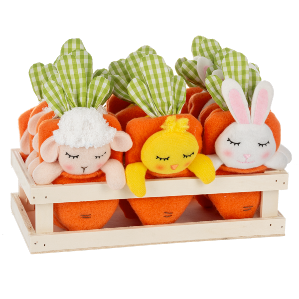 Cozy Carrot Easter Ornament-Assorted, each sold seperatley