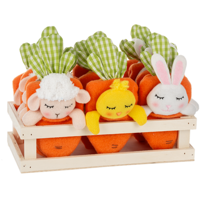 Cozy Carrot Easter Ornament-Assorted, each sold seperatley