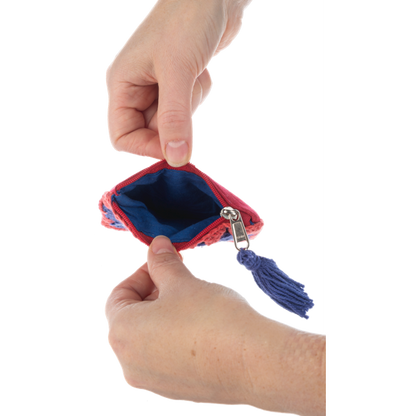 Crochet Patriotic Coin Purse-Assorted, each sold separately