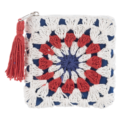 Crochet Patriotic Coin Purse-Assorted, each sold separately