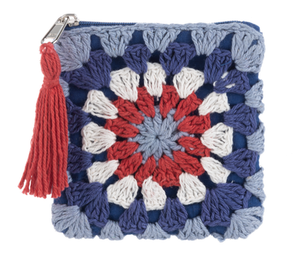 Crochet Patriotic Coin Purse-Assorted, each sold separately