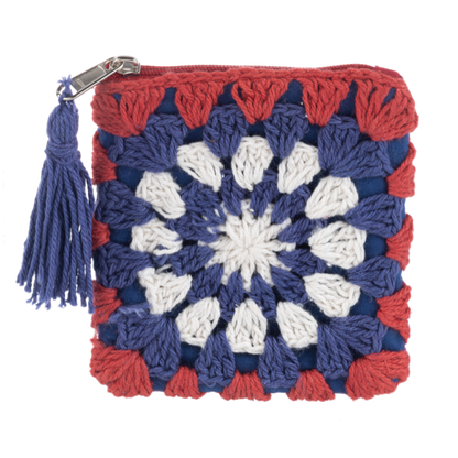 Crochet Patriotic Coin Purse-Assorted, each sold separately