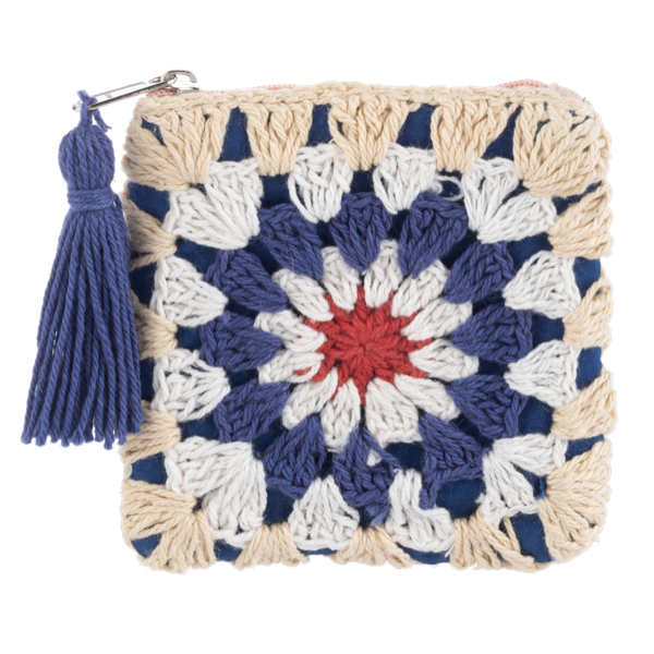 Crochet Patriotic Coin Purse-Assorted, each sold separately