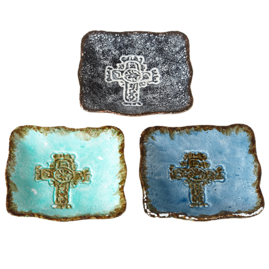Cross Trinket Dish-Assorted Colors, sold separately