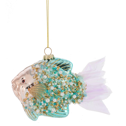 Jewel-Crusted Glass Fish Ornament-Assorted Styles, sold separately