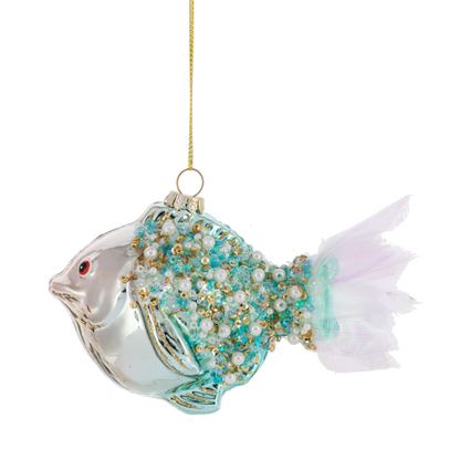Jewel-Crusted Glass Fish Ornament-Assorted Styles, sold separately