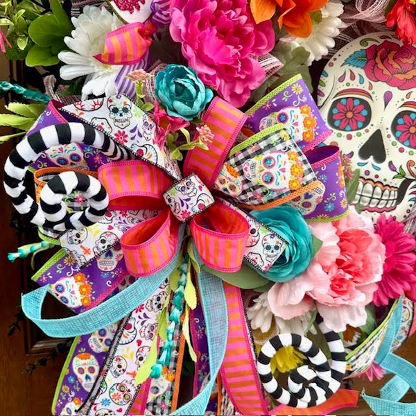 Day of the Dead Wreath-Handmade