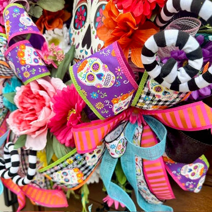 Day of the Dead Wreath-Handmade