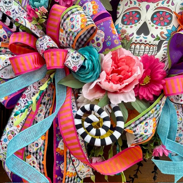 Day of the Dead Wreath-Handmade