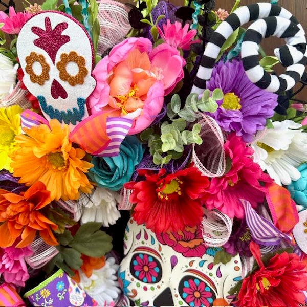 Day of the Dead Wreath-Handmade