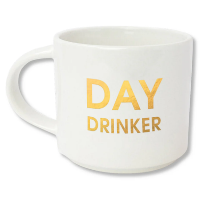 Day Drinker Gold Foil Metallic Mug