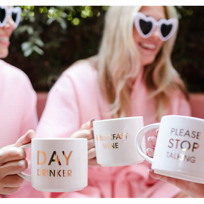 Day Drinker Gold Foil Metallic Mug
