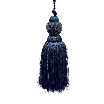 Dholak 6" Key Tassel-Blue Mix