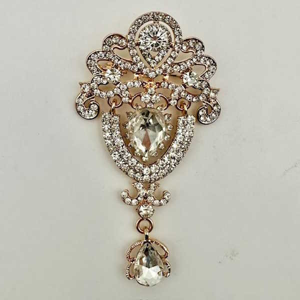 Diva Rhinestone Brooch Pin