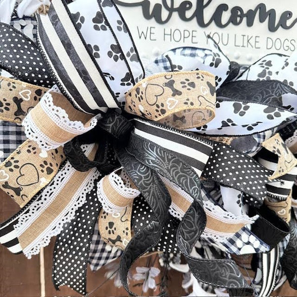 Dog Bone Wreath-Welcome!