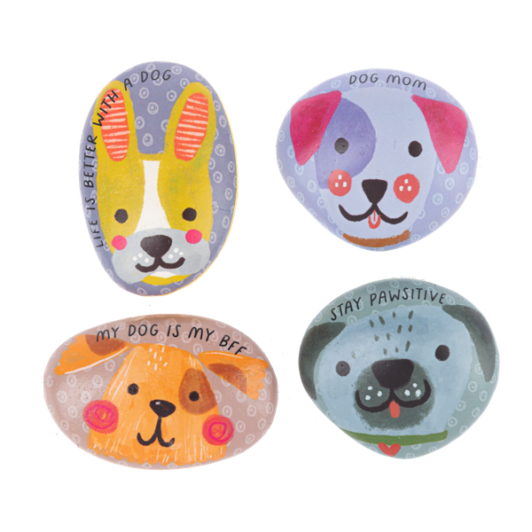 Doggie Art Rocks-Sold Individually