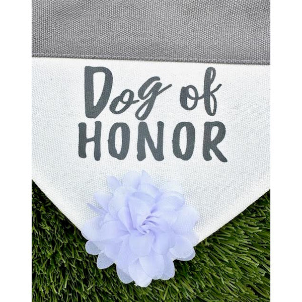 Dog of Honor-Dog Collar Wedding Bandana