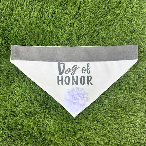 Dog of Honor-Dog Collar Wedding Bandana