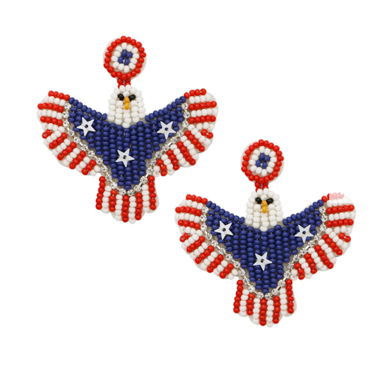 American Eagle Flag Earrings