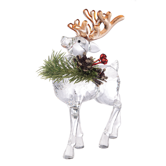 Elegant Krystal Reindeer Figurine-Kissing Krystals Collection